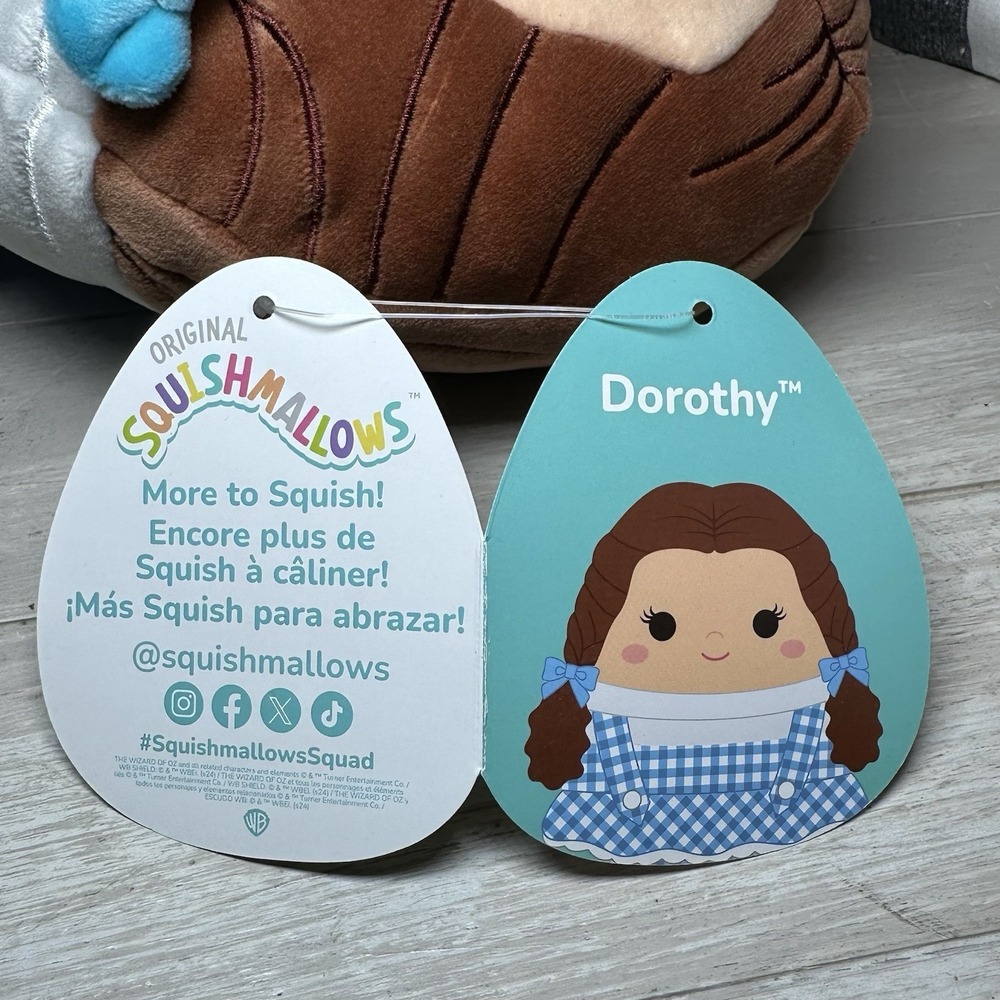 Squishmallows DOROTHY Wizard Of Oz 85th Anniversary 8" Plush Original NWT - Picture 9 of 9